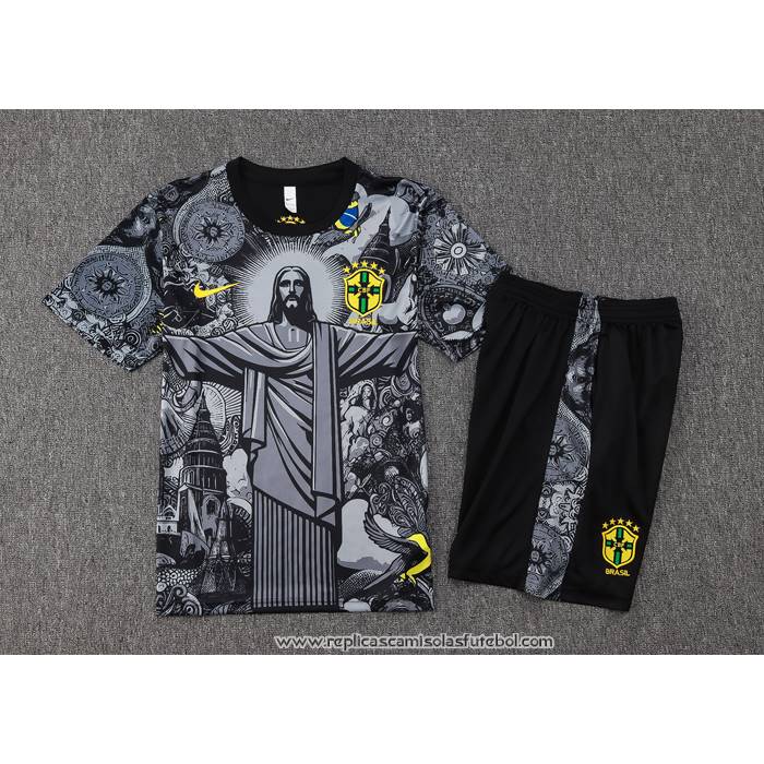 Fato de Treino
 Brasil
 Jesus 2024-2025 Manga Curta
 Preto
 - Calcas Curta
